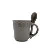 Servizio di Caffè Linea Felicia 100044 CUORE Ceramica 6 Tazzine e 6 Cucchiaini