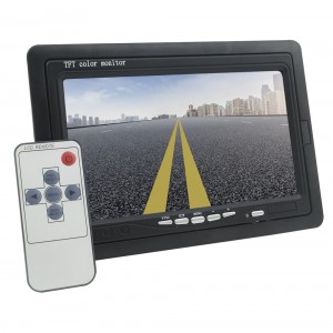 Monitor lcd tft 7’ ideale per poggiatesta e sorveglianza con stand e telecomando