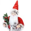 Babbo Natale Rosso e Grigio art. 144187 Addobbo Natalizio Decorazione da 30H cm