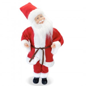 Babbo Natale Rosso art. 144196 45H cm Meccanismo a Carillon Suoni e Movimento