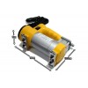 Mini compressore 12 v 150w 35 lt auto bici barche Giallo