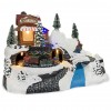 Villaggio Natalizio 243012 treno Natale con Luci Suoni e Movimento 24x16x17 cm
