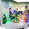 Villaggio Natalizio Libro GRIGIO 361019 con Luci Suoni Movimento 31Lx19Px21H cm