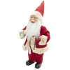 Babbo Natale Vestito Rosso e Crema 144190 Addobbo Natalizio 40H con Minilucciole
