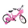 Bicicletta Magic per bambine B062 taglia 16 cestino rotelle età 5-7 anni ROSA