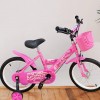 Bicicletta Magic per bambine B062 taglia 16 cestino rotelle età 5-7 anni ROSA