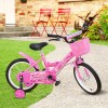 Bicicletta Magic per bambine B062 taglia 16 cestino rotelle età 5-7 anni ROSA