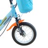 Bicicletta Magic per bambini B063 taglia 12 cestino rotelle età 3-5 anni BLU