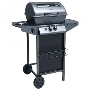 Barbecue a gas in pietra lavica SG fornello e griglia cromata 2,9 Kw G2083G