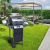 Barbecue a gas in pietra lavica SG fornello e griglia cromata 2,9 Kw G2083G
