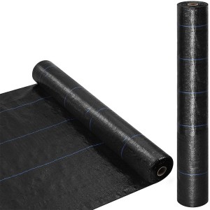 Rotolo per Pacciamatura 518731 Telo in Plastica per Orto NERO Antierbacce 1x5mt