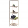 Scaffale 5 Ripiani in Legno di Abete 636406 per Arredo Casa 35x30xH130 cm