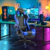 Sedia ufficio Gaming AZRACE ecopelle con poggiapiedi Poltrona reclinabile 150°