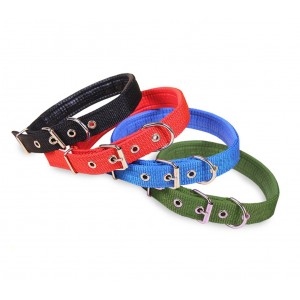 Collare in nylon Phoenix con imbottitura per cani taglia media fibbia regolabile