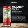 Pack 24 Lattine Bevanda Gassata Analcolica XIXO Ice Black Tea Strawberry 250ml