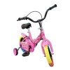 Bicicletta Magic per bambini B057 taglia 12 con rotelle età 3-4 anni Rosa