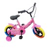 Bicicletta Magic per bambini B057 taglia 12 con rotelle età 3-4 anni Rosa