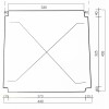 Kit 2 pz Ricambio Seduta 996 in Paglia Fondo per Sedia Arte Povera 33x38 37x37cm