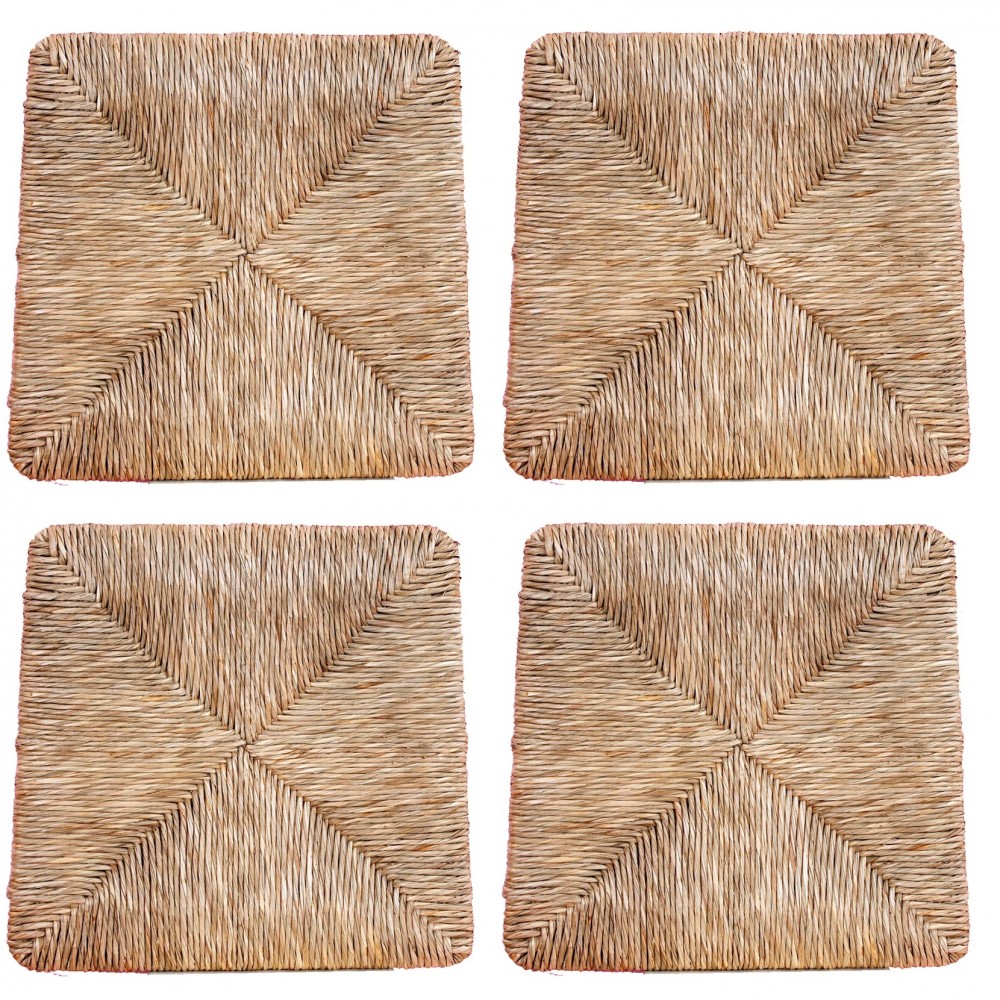 Sedile In Paglia Mod 2000 39x41 Cm - Ricambio Per Sedie Con Feltrini Omaggio