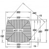 Kit 2 pz Ricambio Seduta 1212 in Paglia Naturale Fondo Sedia Paesana 35x38 cm