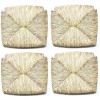 Kit 4 pz Ricambio Seduta 1212 in Paglia Naturale Fondo Sedia Paesana 35x38 cm
