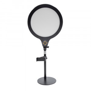 Lampada Led selfie da tavolo 26 cm con supporto 730485 timer e 3 modalità luce