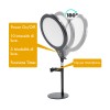 Lampada Led selfie da tavolo 26 cm con supporto 730485 timer e 3 modalità luce