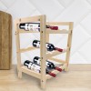 Espositore portabottiglie vino da 9 posti art. 440742 cantinetta in legno chiaro