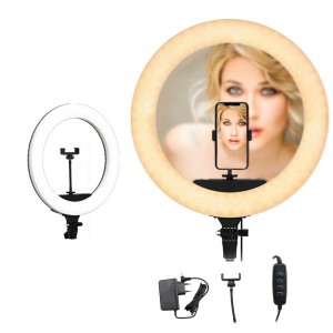 Lampada Anello Luce Led 187158 da 35cm Smartphone per Selfie con Potenziometro