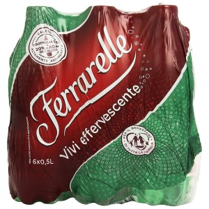Acqua Ferrarelle effervescente art.10234 confezione da 6 bottigilie da 0,5L
