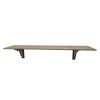 Mensola Portaoggetti 416792 in Legno Colore Noce 20x75cm Rettangolare da Parete