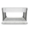 Scolapiatti da Appoggio in Plastica 26029 2 Livelli in Rattan per Lavello Cucina