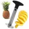 Taglia affetta sbuccia ananas in acciaio manico ergonomico