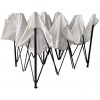 Gazebo a Fisarmonica Richiudibile Multiuso 3x3 mt  EasyFlex da Giardino BIANCO