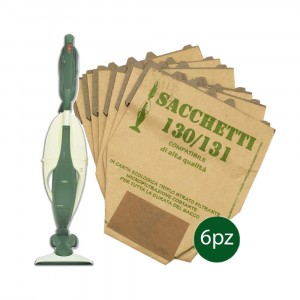 Kit 6 Sacchetti L130 Ricambi Compatibili per Folletto Modello VK 130 - 131