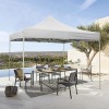 Gazebo a Fisarmonica Richiudibile Multiuso 3x3 mt  EasyFlex da Giardino BIANCO