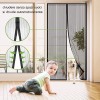 Tenda zanzariera con chiusura magnetica 001480 composta in resina 110 x 220 cm