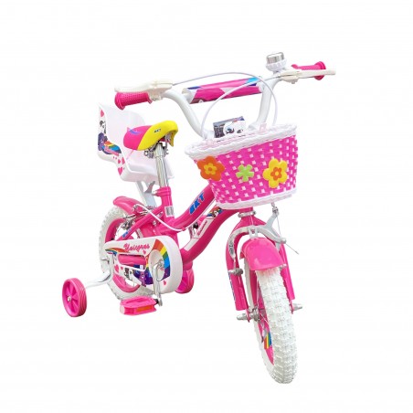 Bicicletta UNICORNO BKT taglia 12 bici per bambina età 2 - 5 anni con  rotelle
