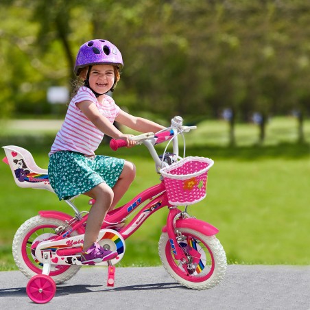 Bicicletta UNICORNO BKT taglia 12 bici per bambina età 2 - 5 anni con  rotelle
