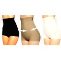 Pantaloncino guaina contenitiva vita alta snellente modellante effetto push up riduce una taglia elastica