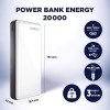 Power Bank Varta 20000 mmAh Caricabatterie Portatile 2 Ingressi Ricarica Veloce