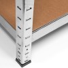 Scaffale Alta Portata 875 Kg in Metallo 5 Ripiani mdf modulare 180Hx90Lx40P cm