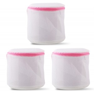 Kit 3 Sacchi Salvabiancheria Rilux 480854 a Rete Salva Reggiseno con Cerniera