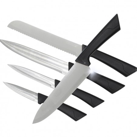 Set coltelli professionali chef 5 Pz in acciaio 548998 con