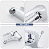 Rubinetto Lavabo in Acciaio Inossidabile Futura 1601 Kit con Scarico Pop-Up