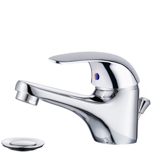 Miscelatore Rubinetto Lavabo Selenia 90043-5 in Acciaio con Tubi Allacciamento