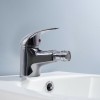 Miscelatore Rubinetto Lavabo Selenia 90044-5 In Acciaio Con Tubi Allacciamento