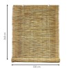 Tenda arella bamboo 202463 con carrucola resistente alle intemperie 120 x 260 cm