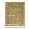 Tenda arella bamboo 209752 con carrucola resistente alle intemperie 100 x 260 cm