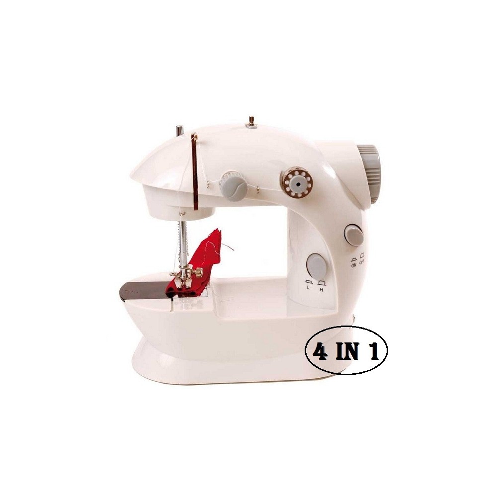 Macchina da Cucire Portatile, Elettrica a 2 Velocità, Mini Macchina da Cucire a Mano, Mini Cucitrice per Tessuti Portatile con Accessori da Cucito per Tessuti, Abbigliamento, Principianti, Fai Da Te